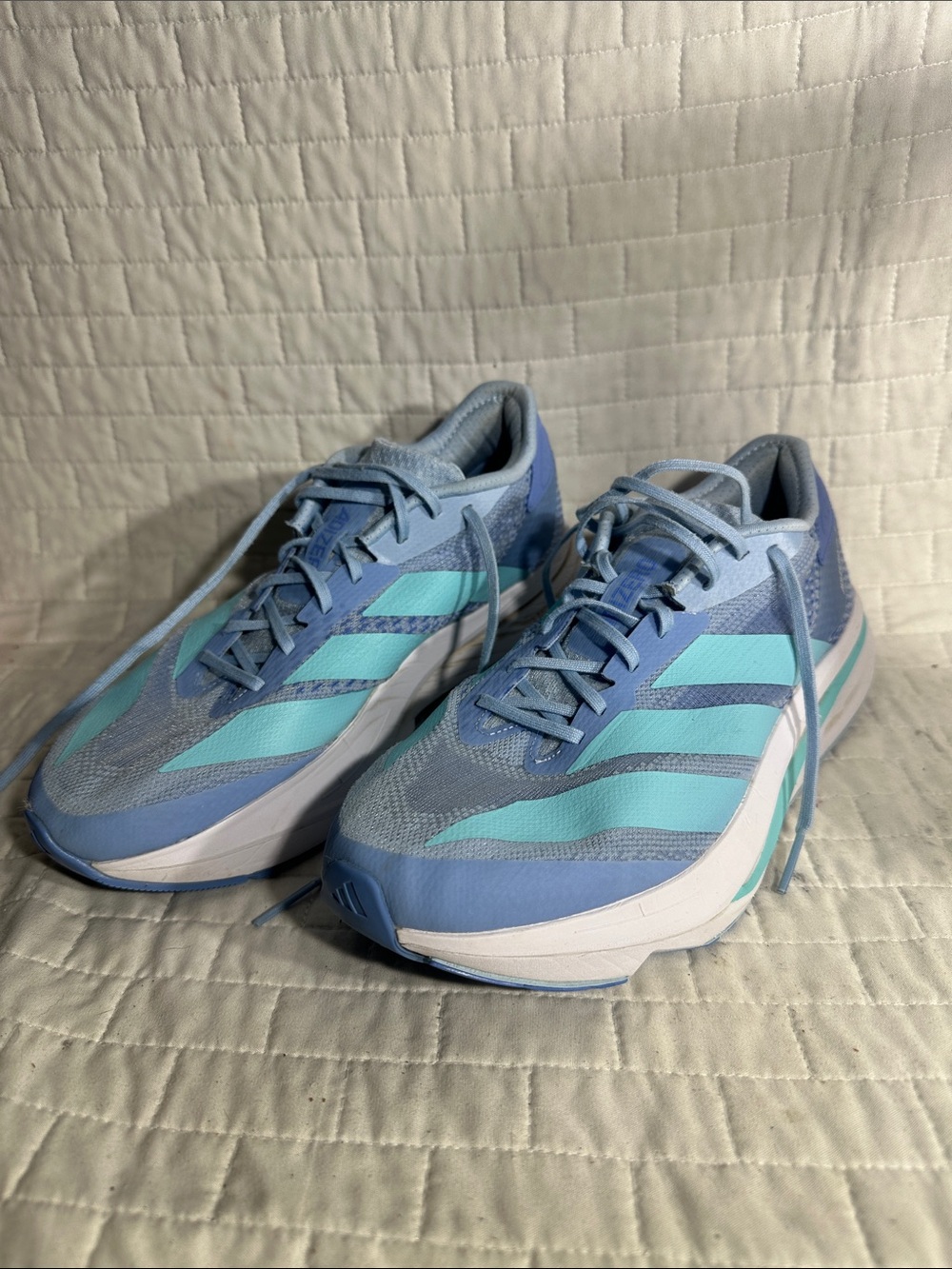 adidas Adizero SL2 Women’s Light Blue and Aqua Athletic Running Shoes